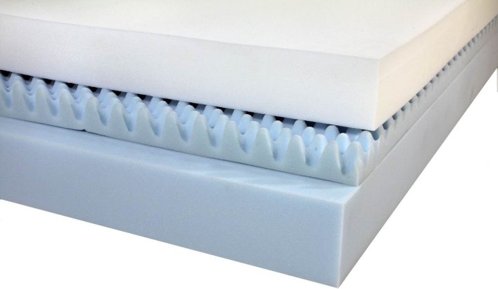 RV foam mattress layers